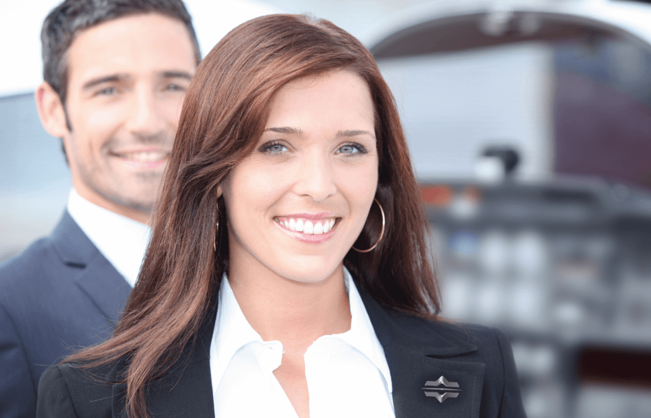 Pliot License With Badge Woman 02