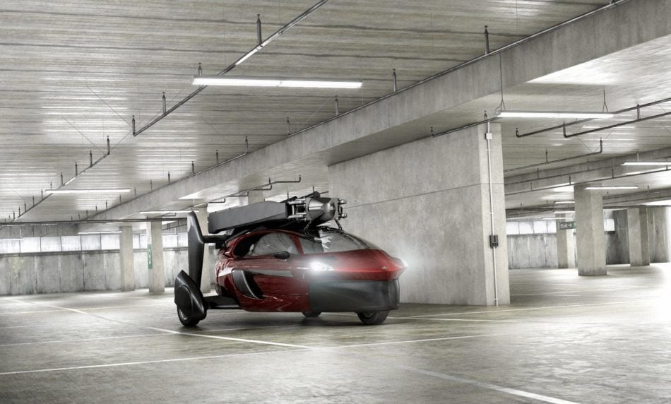 PAL-V parked in garage